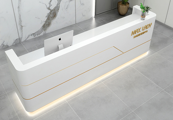 contemporary cool commercial reception desk for amazon