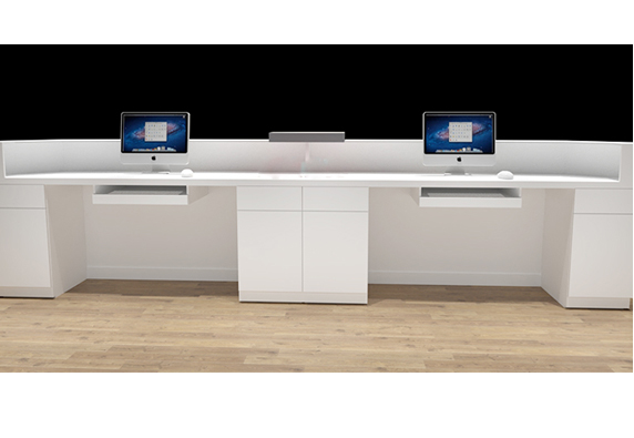 modern hairdressing barber shop reception counter desk