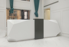 modern hairdressing barber shop reception counter desk