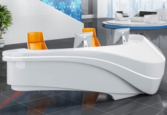 Modern salon boss corian reception table desk for amazon