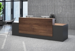 Simple small timber reception area desk unit as ikea sale
