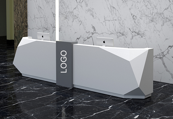 modern hairdressing barber shop reception counter desk