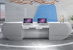 Modern Artistic creative ideas diy reception desk design