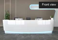 Industrial style comfortel front lobby reception front desk