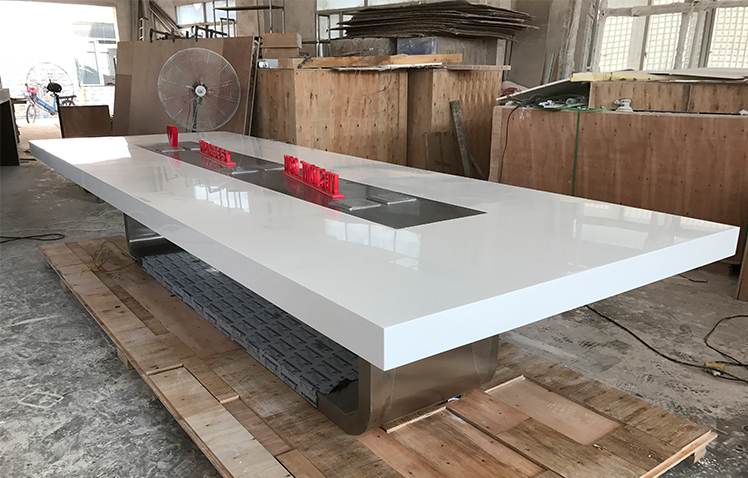 Popular Generous Design Marble Conference Table