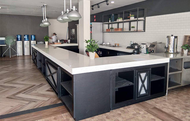 Cheap Artificial Marble Top Kitchen Counter