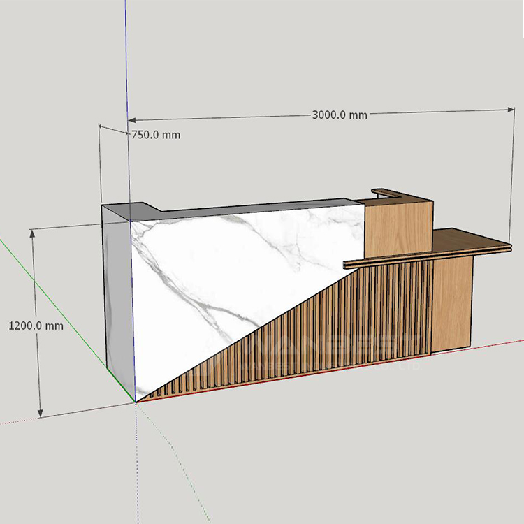 Product 3d size drawing