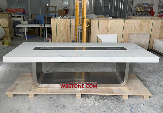 Artificial stone meeting conference room table