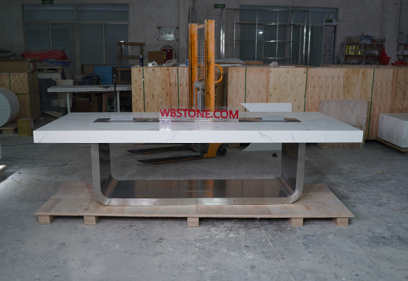 Artificial stone meeting conference room table