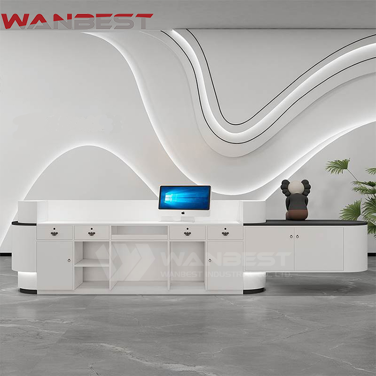 two person reception desk