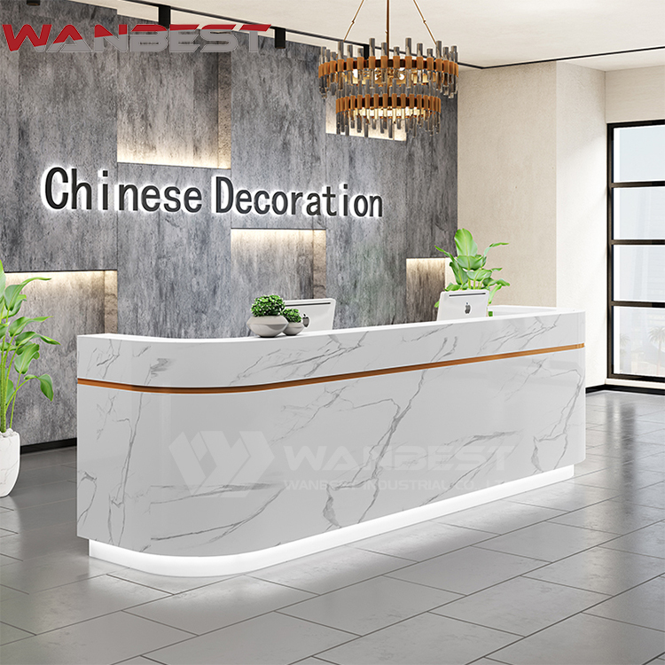 marble reception desk
