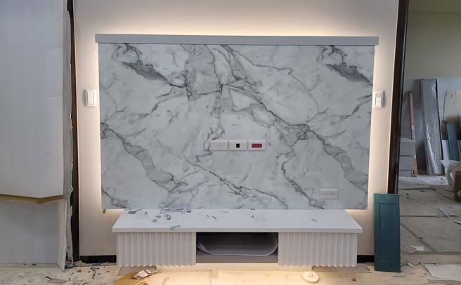 artificial marble TV wall