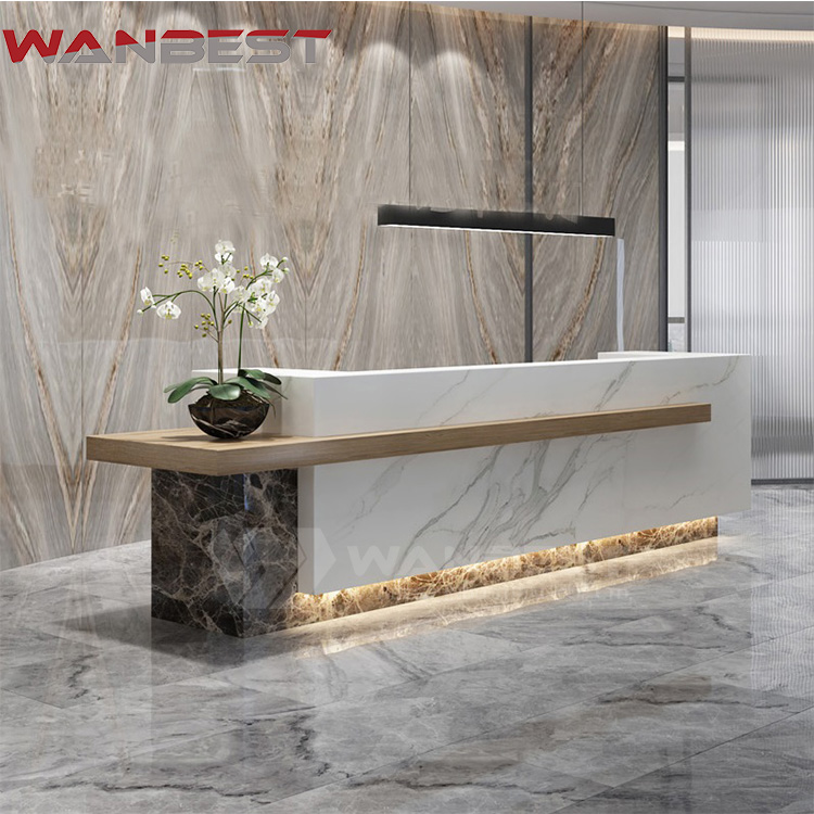 solid surface reception desk