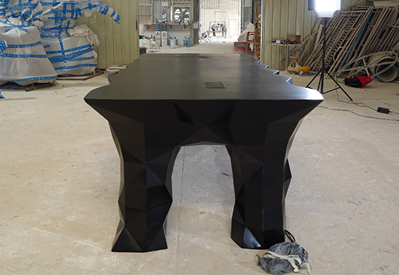 Black Art Reception Desk Company Meeting Room Decoration