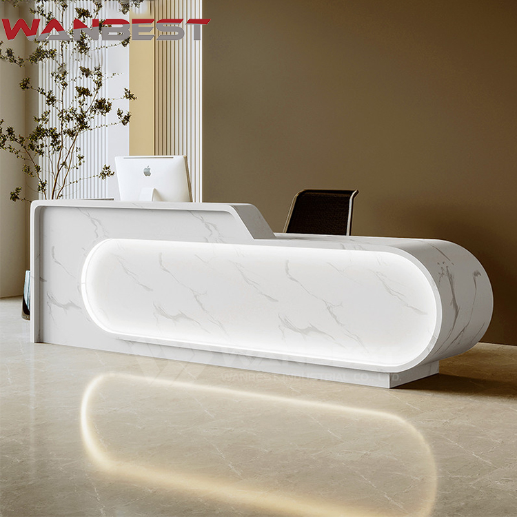 marble reception desk