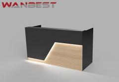 ada rustic led bespoke reception desk for nail salon