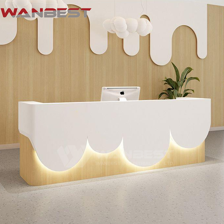 Artificial marble reception desk