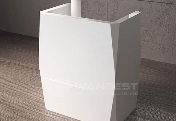 Shop display white rhombus reception desk cashier desk