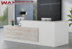 l shaped wood white black reception desk dimensions