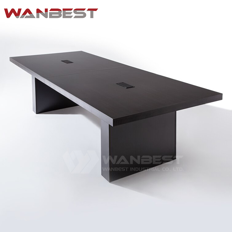 black conference table