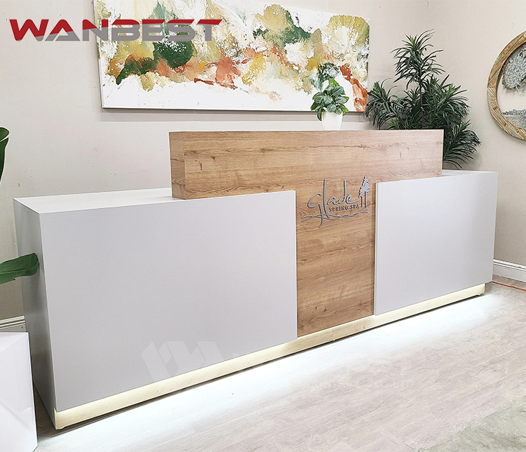 two person reception desk