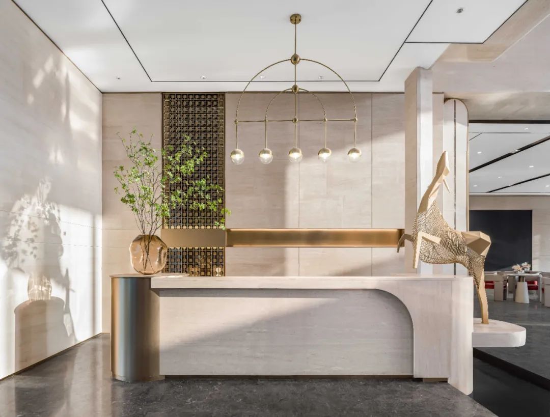 New design Customize marble reception desk for beauty salon