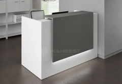single salon white led small reception desk for salon