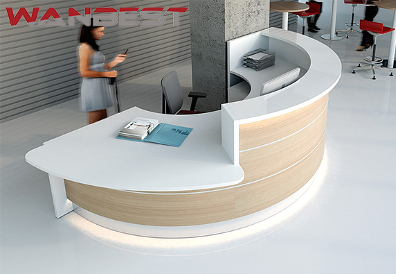 u shaped curved white black reception desk dimensions