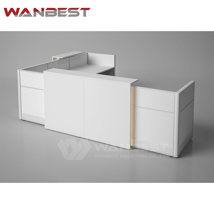 l shaped reception desk