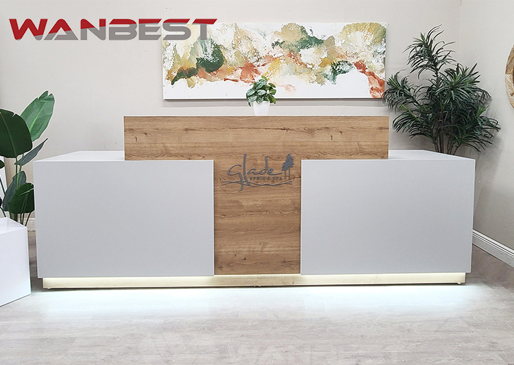 led reception desk