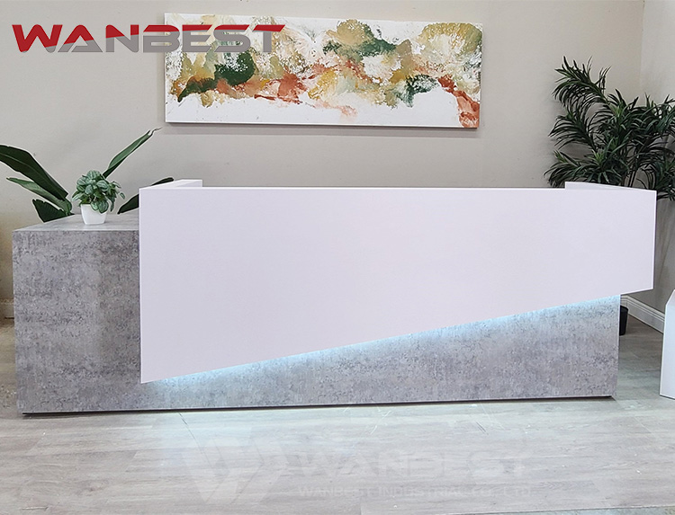 two person reception desk