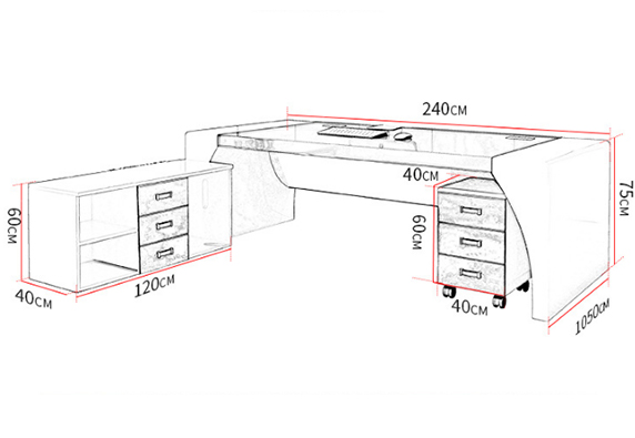 Sale simple black L shaped modern furniture office desks