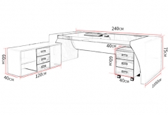 Sale simple black L shaped modern furniture office desks