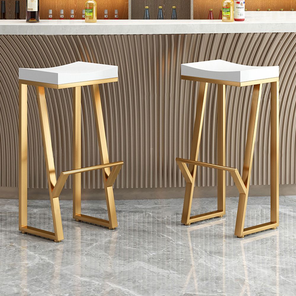 marble and mental bar stool