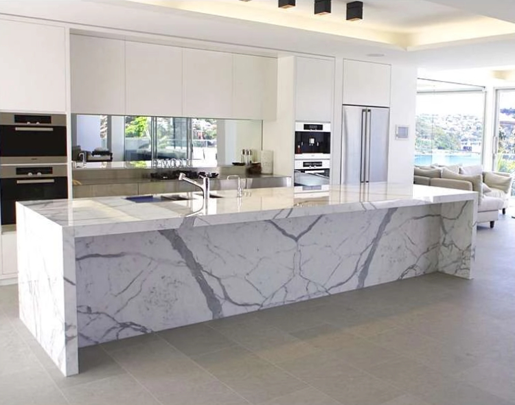 nature marble kitchen island