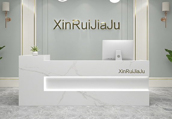 Luxury small stone hotel salons receotion front desks