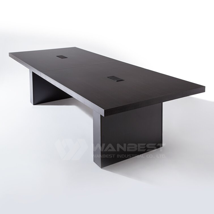 black conference table