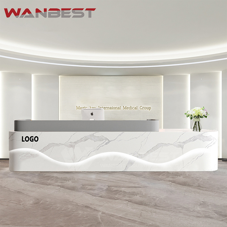 modern reception desk