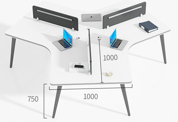 Modern commercial small executive office computer desk