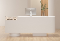 New popular office spa white reception counter desk