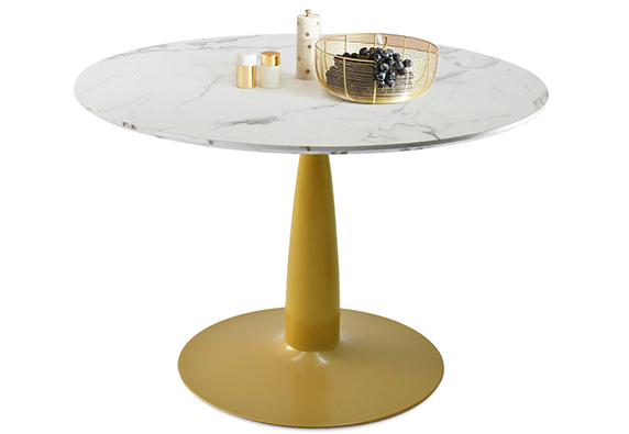 Small white custom modern  room marble dinning table