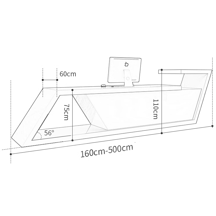 contemporary reception desk