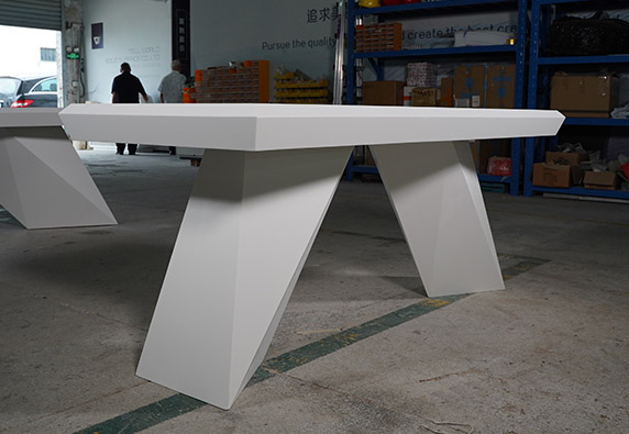 small conference table white artificial marble