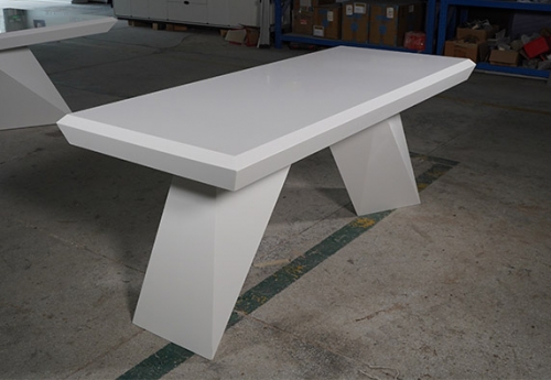 small conference table white artificial marble