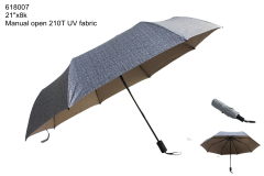 manual open 3 fold umbrella