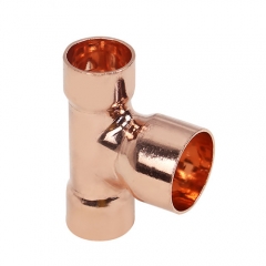 widely use reducing tee copper ferrule fitting 3 way copper elbow fitting