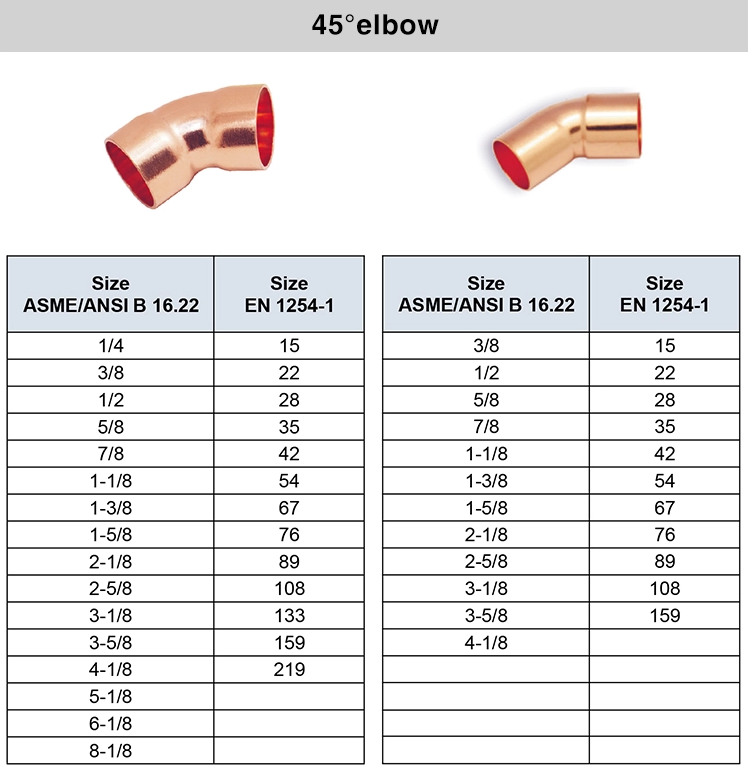 high quality 90 degree copper pipe elbow/air conditioner copper pipe