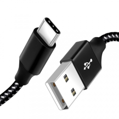 Factory data quick charging Type C usb cable nylon braid usb data cable