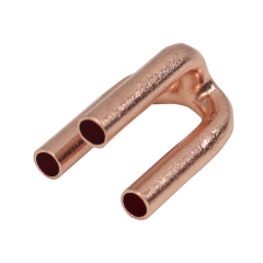 Copper tripod copper pipe fittings For Air Conditioners