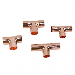 widely use reducing tee copper ferrule fitting 3 way copper elbow fitting